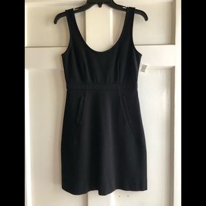 Theory Sz 2 Black Dress with pockets.